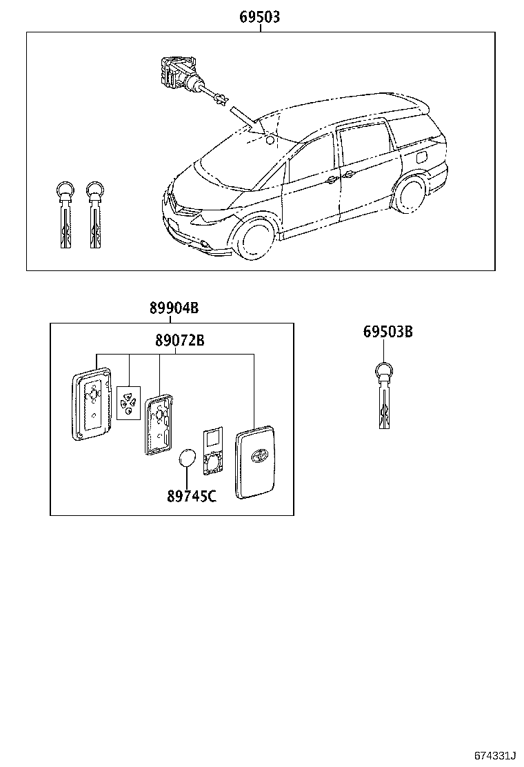 89904-28080 TRANSMITTER SUB-ASSY, ELECTRICAL KEY product image