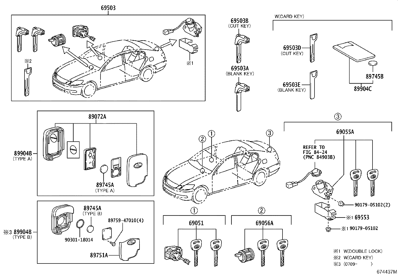 69005-30C90 CYLINDER SET, LOCK product image