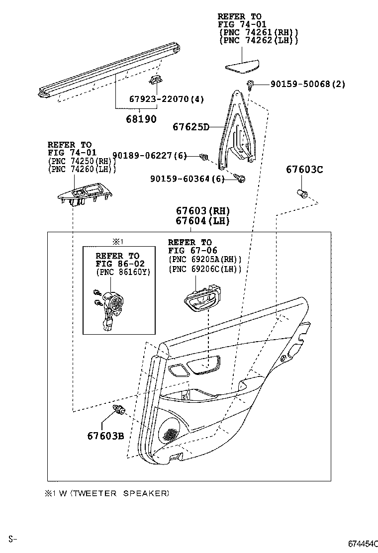 67772-21030 CAP(FOR REAR DOOR TRIM BOARD) product image