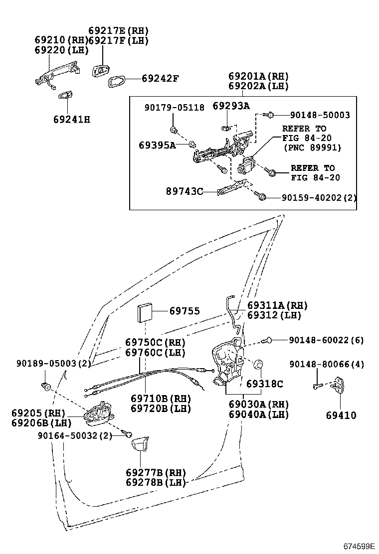 69250-30010-P9 COVER, FRONT DOOR OUTSIDE HANDLE, RH product image