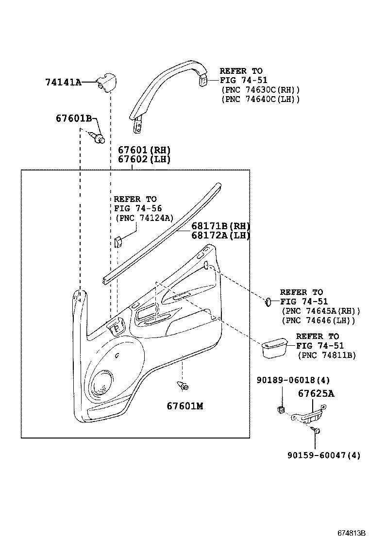 67002-37381 PANEL SUB-ASSY, FRONT DOOR, LH product image