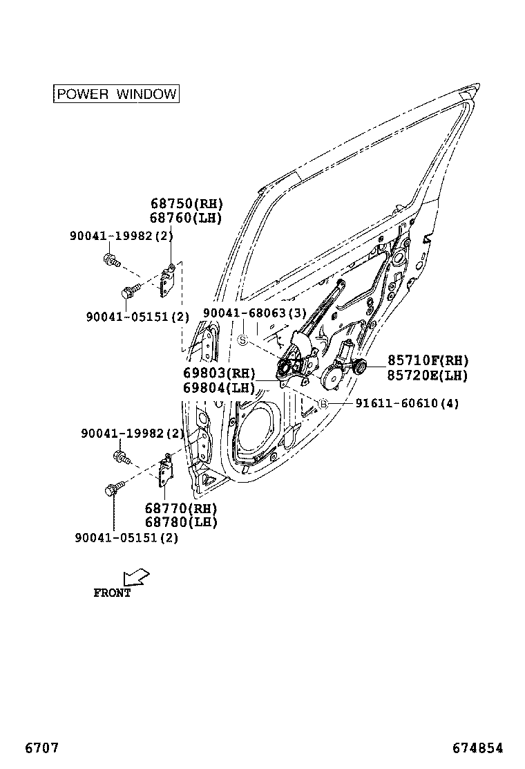 68760-B1010 HINGE ASSY, REAR DOOR, UPPER LH product image