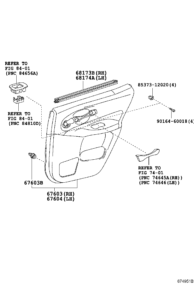 67640-12D90-J2 BOARD SUB-ASSY, REAR DOOR TRIM, LH product image