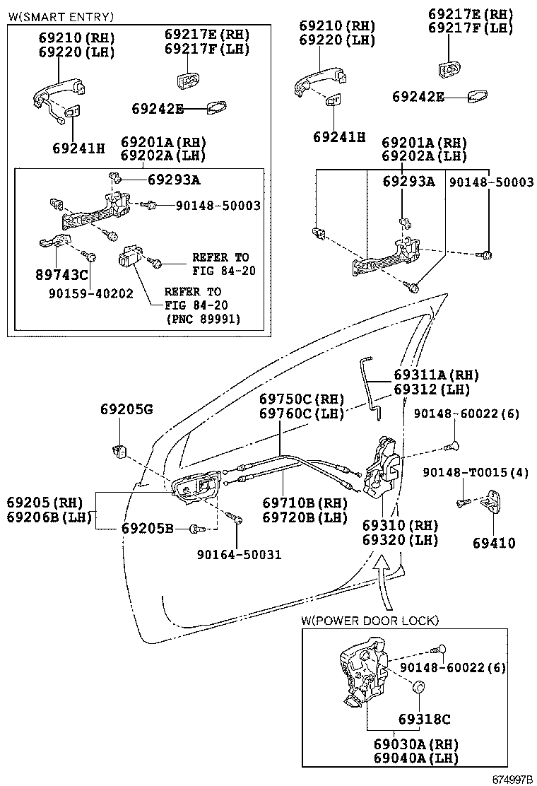 69030-06110 LOCK ASSY, FRONT DOOR W/MOTOR, RH product image