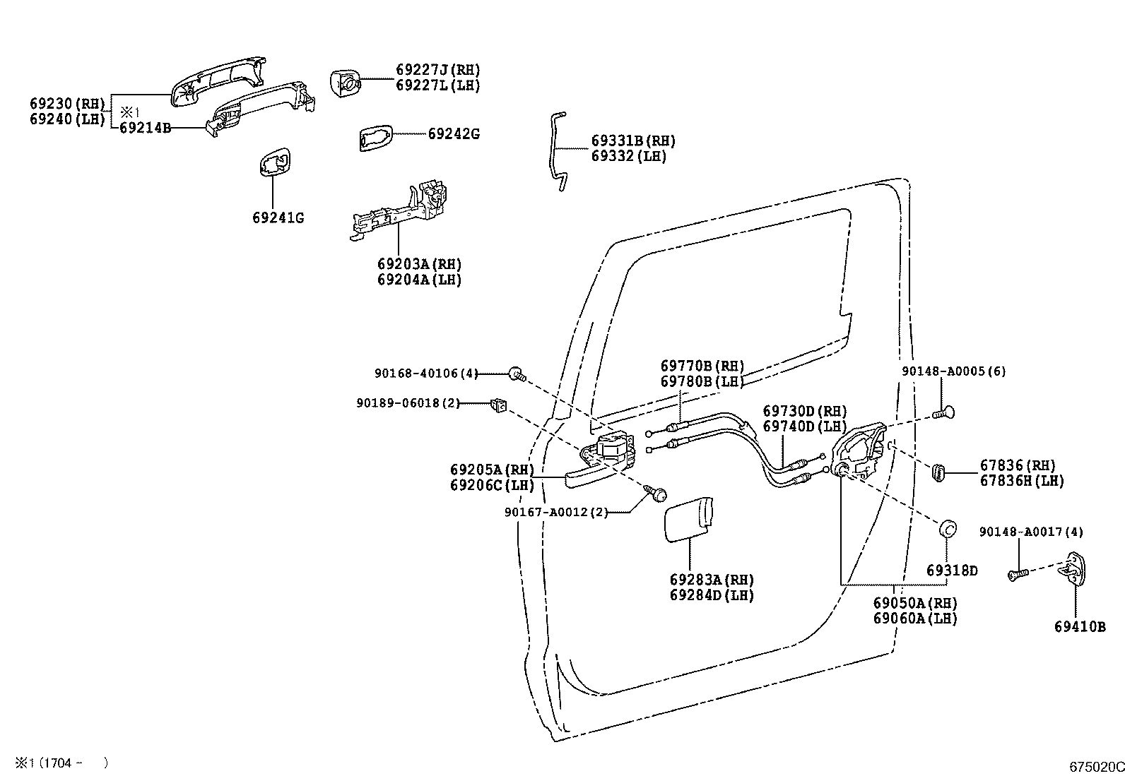 Thumbnail 2 for 69210-0C030-C1