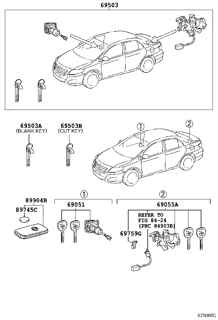 89904-12240 TRANSMITTER SUB-ASSY, ELECTRICAL KEY product image