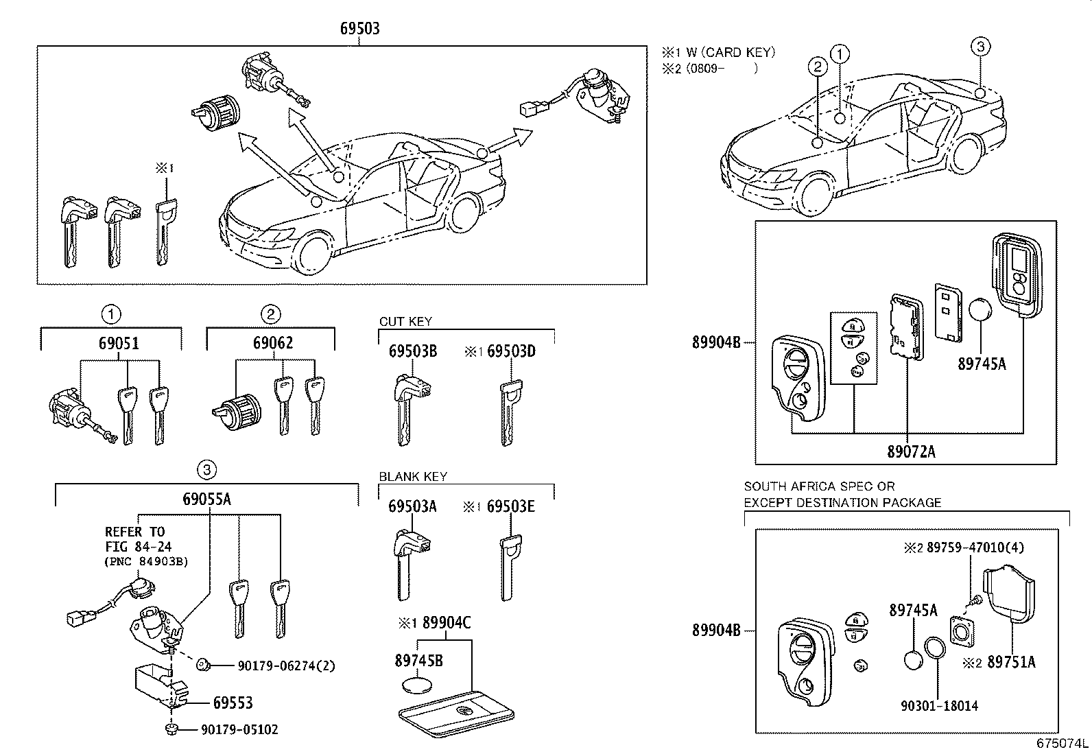 89904-50871 TRANSMITTER SUB-ASSY, ELECTRICAL KEY(CARD KEY) product image