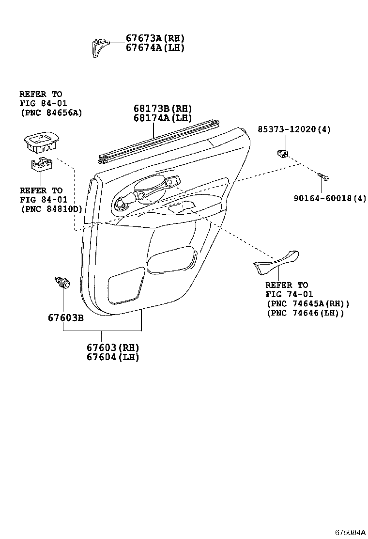 67640-12J20-E1 BOARD SUB-ASSY, REAR DOOR TRIM, LH product image