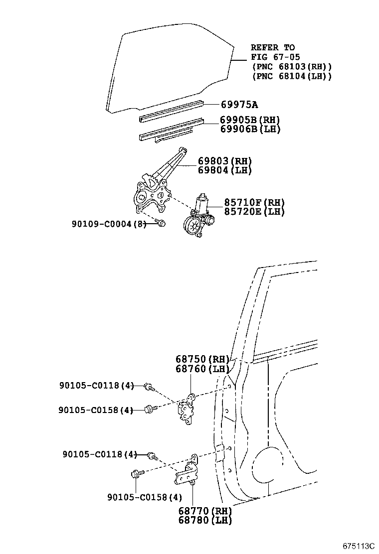 69975-02060 FILLER, REAR DOOR GLASS CHANNEL product image