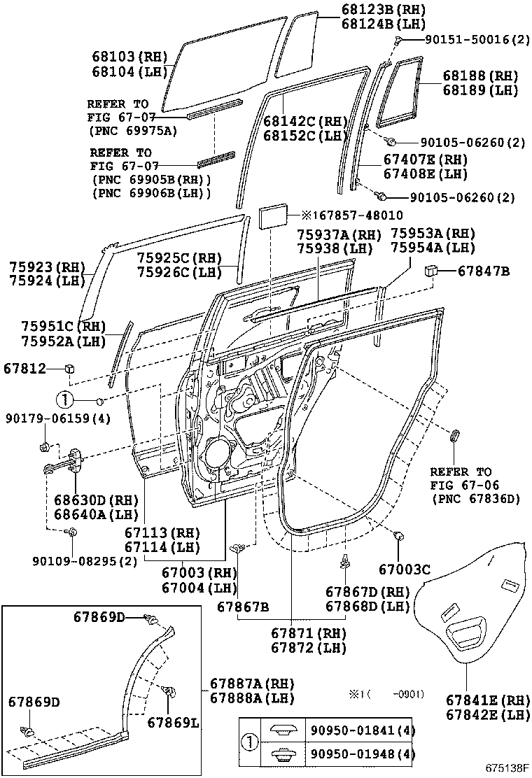 67003-48110 PANEL SUB-ASSY, REAR DOOR, RH product image