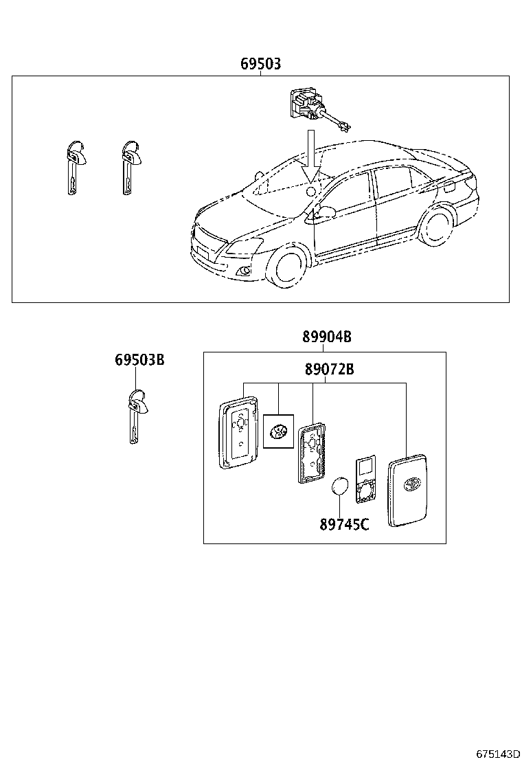 69005-20A00 CYLINDER SET, LOCK product image