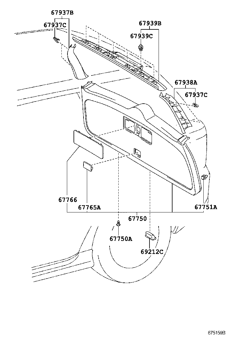67293-13050 CUSHION, BACK DOOR LOWER STOPPER product image