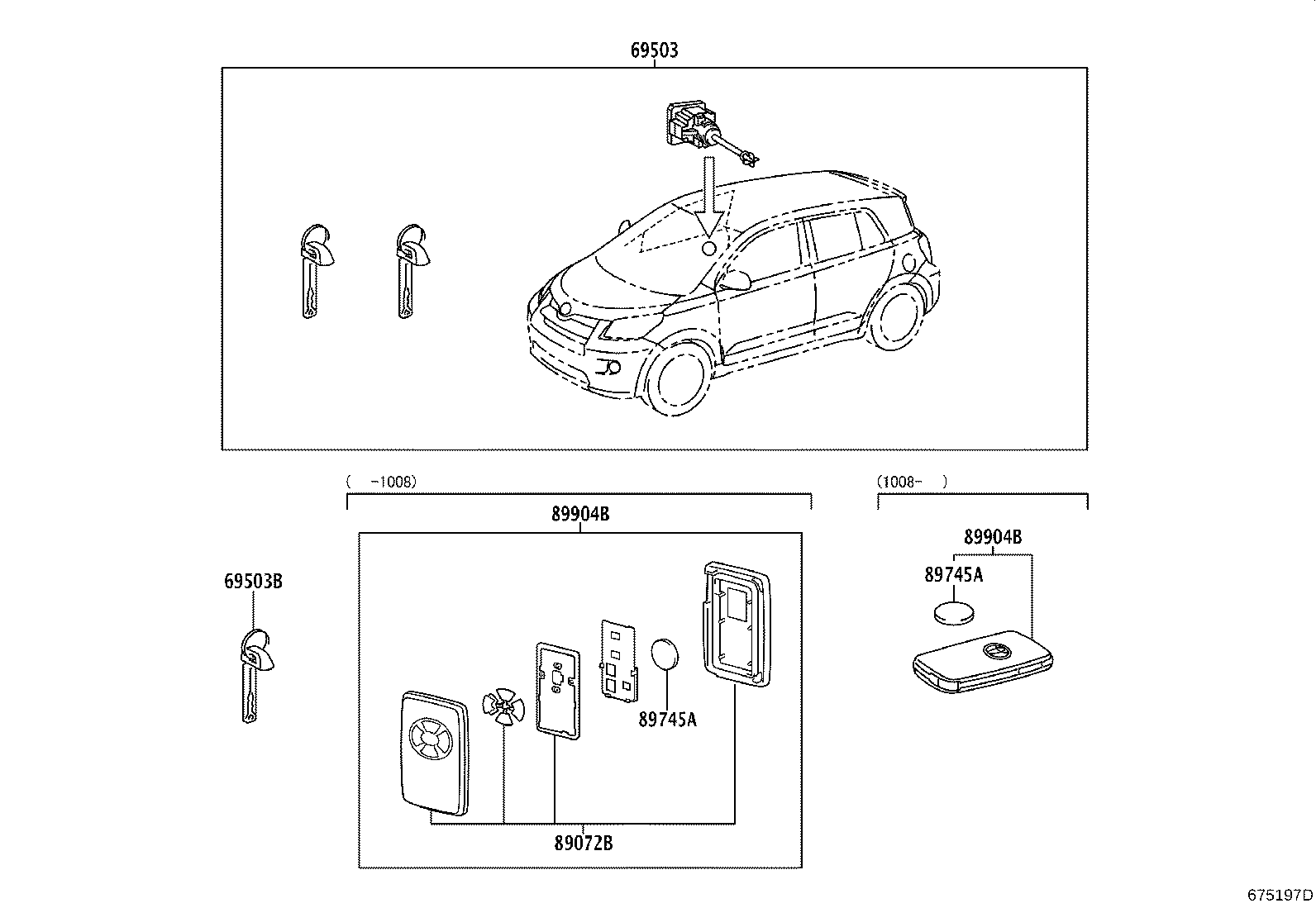 69005-52E70 CYLINDER SET, LOCK product image