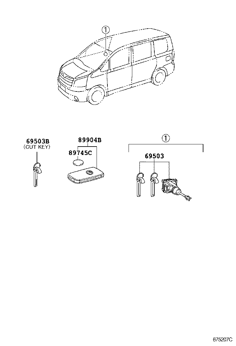 69005-28D40 CYLINDER SET, LOCK product image