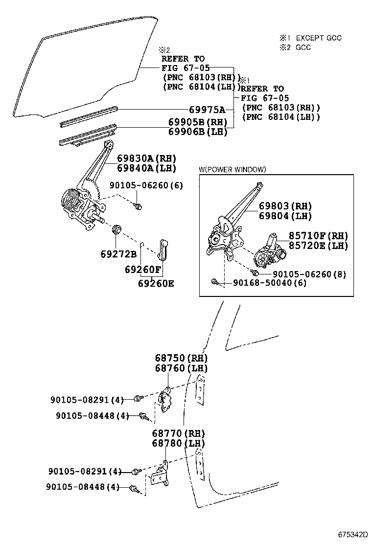 85710-12401 MOTOR ASSY, POWER WINDOW REGULATOR, LH product image