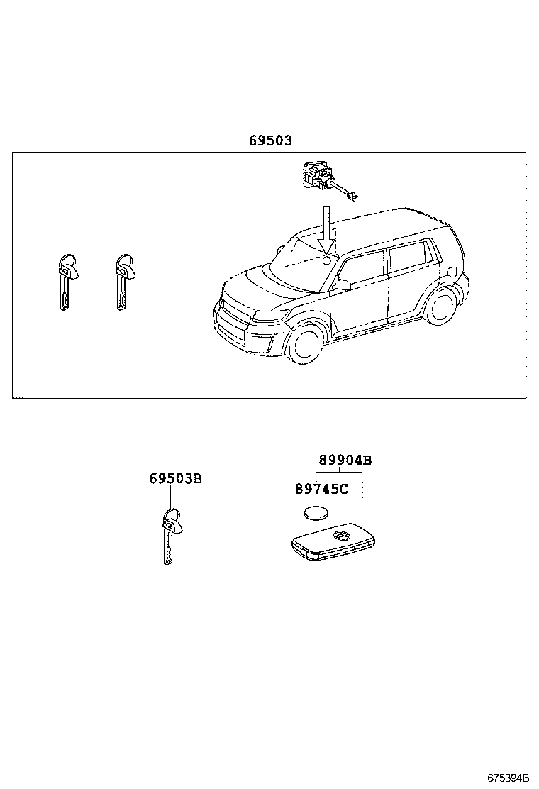 69005-12F30 CYLINDER SET, LOCK product image