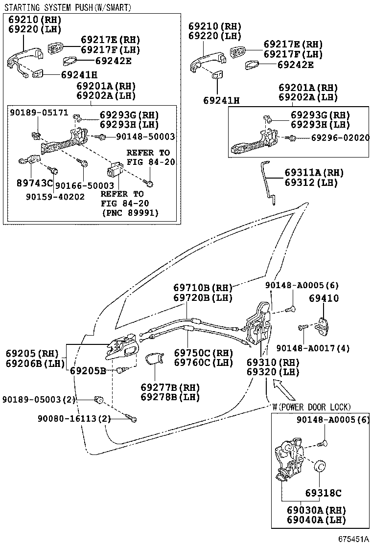 Toyota 69210-02110-E2 HANDLE ASSY, FRONT DOOR, OUTSIDE RH