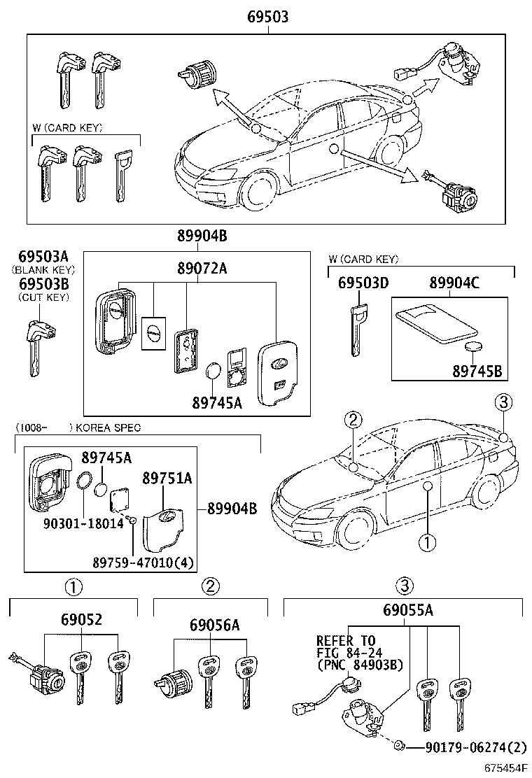 Toyota 89072-53350 HOUSING SET, DOOR CONTROL TRANSMITTER