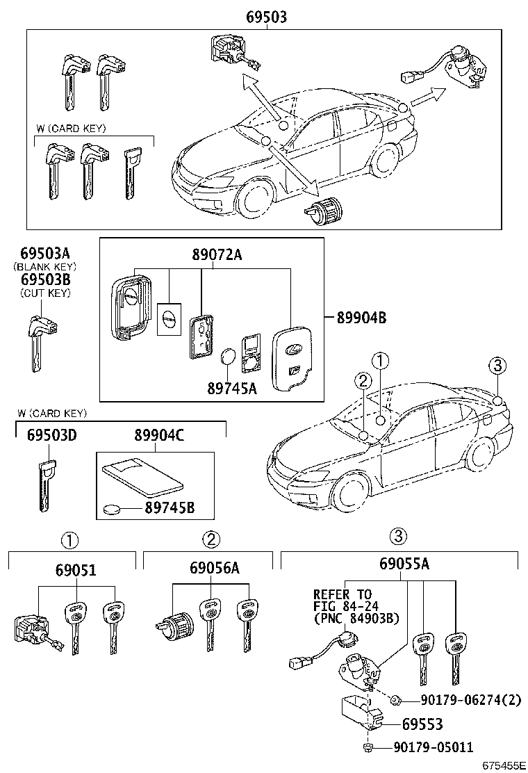 69005-53300 CYLINDER SET, LOCK product image