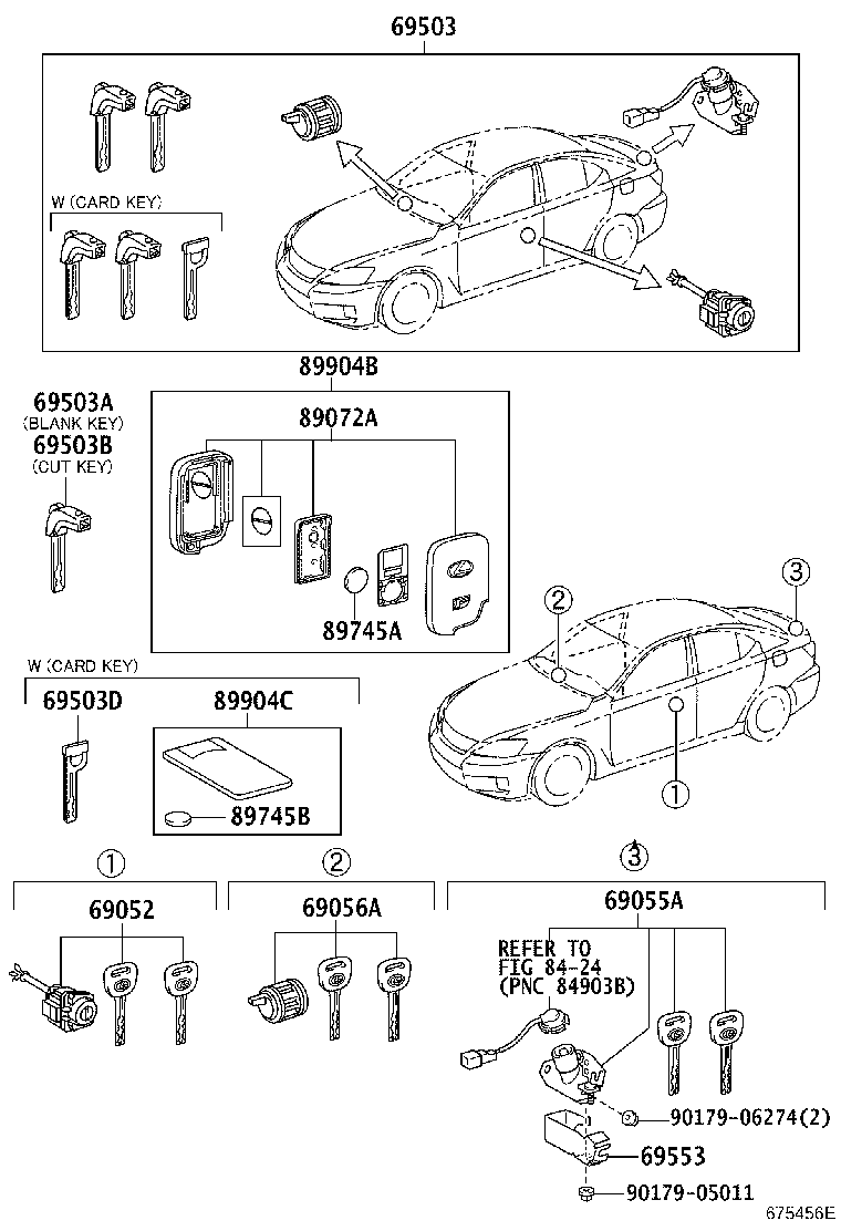 69005-53300 CYLINDER SET, LOCK product image