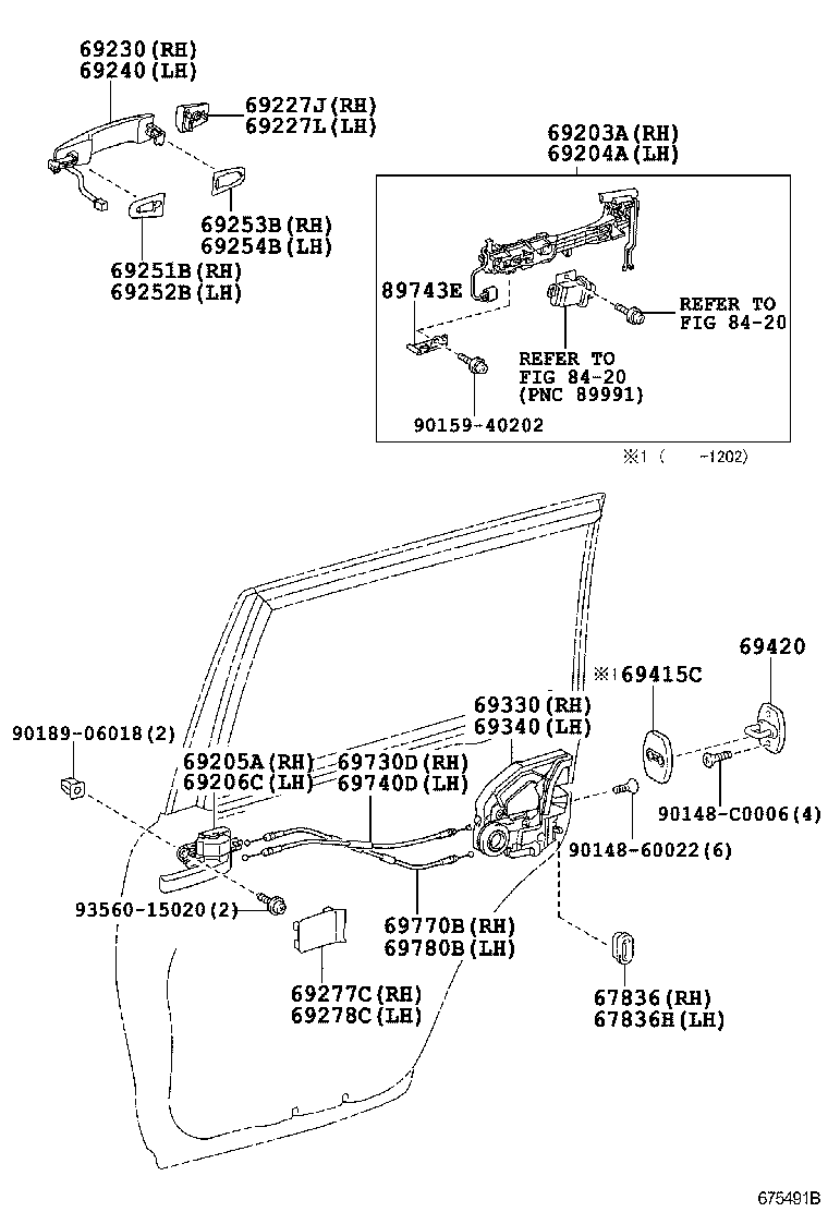 69228-60030-A2 COVER, REAR DOOR OUTSIDE HANDLE, LH product image