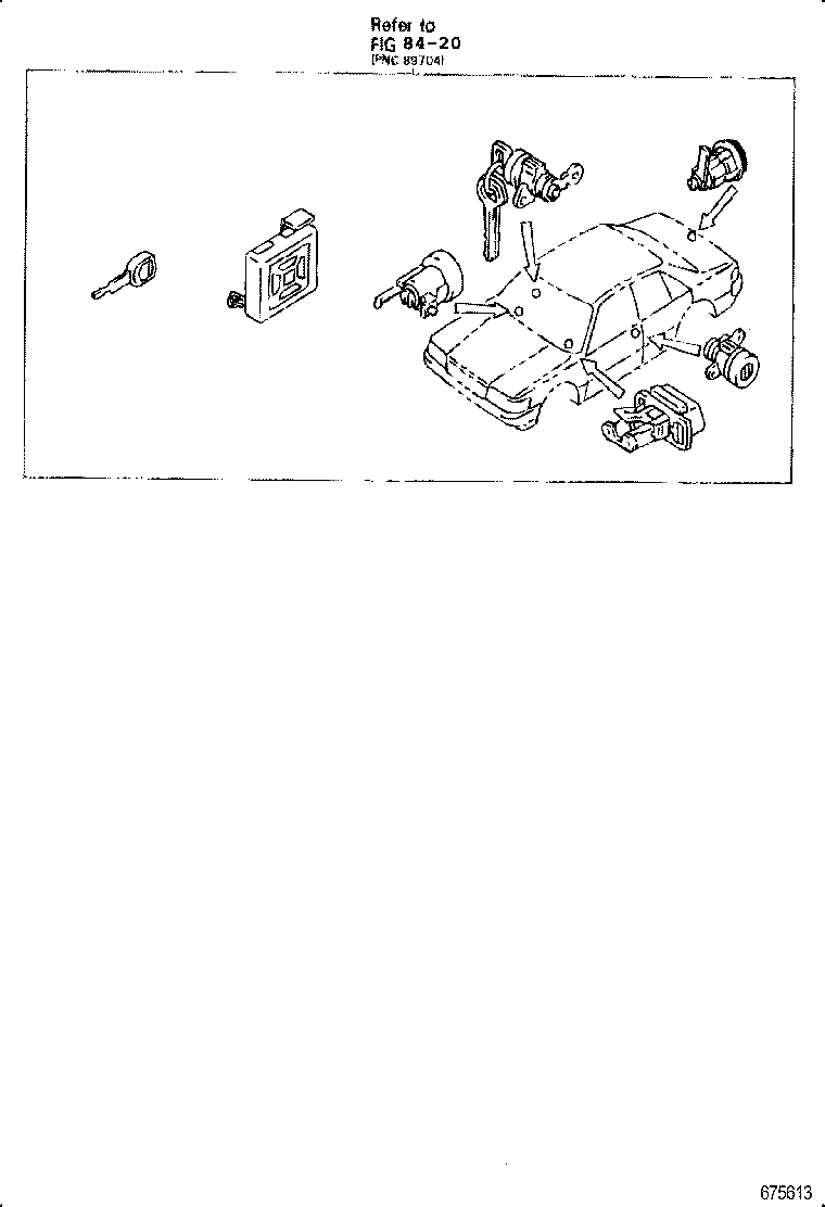 69005-23220 CYLINDER SET, LOCK product image