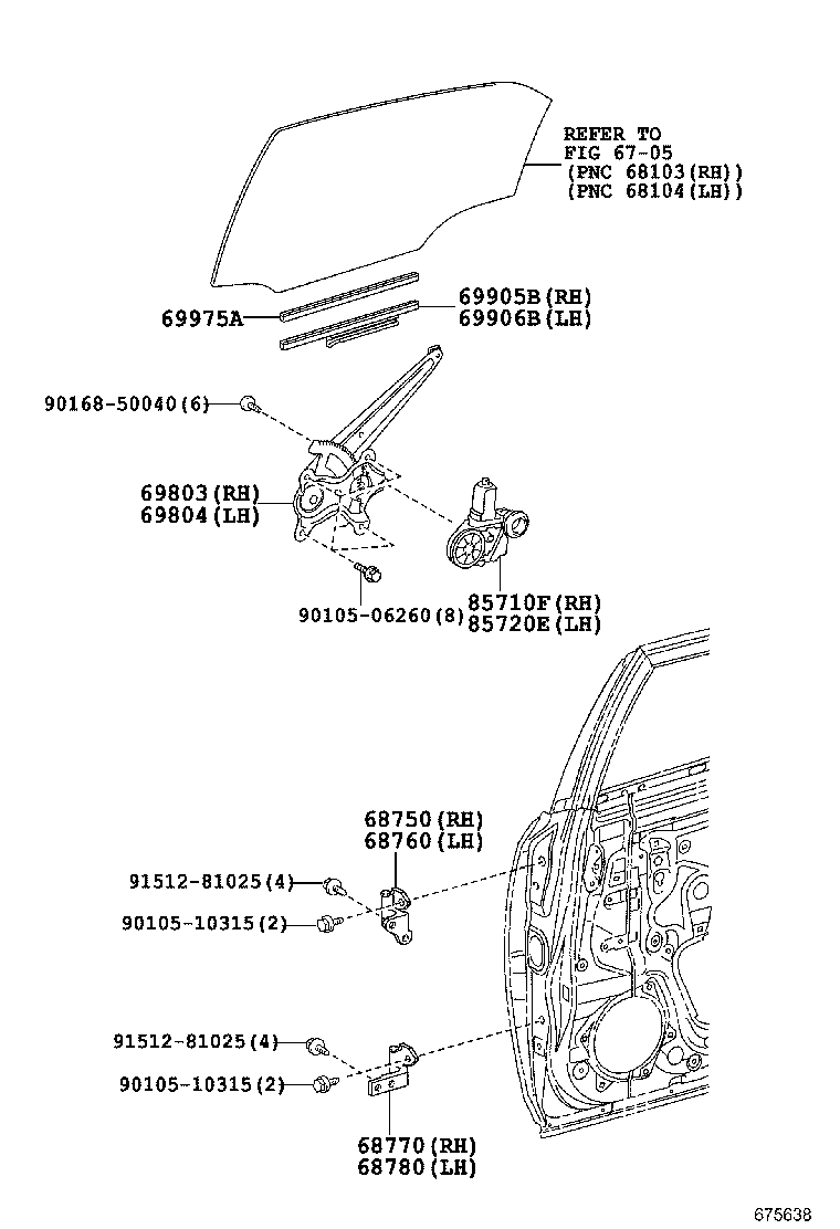 85710-30460 MOTOR ASSY, POWER WINDOW REGULATOR, LH product image
