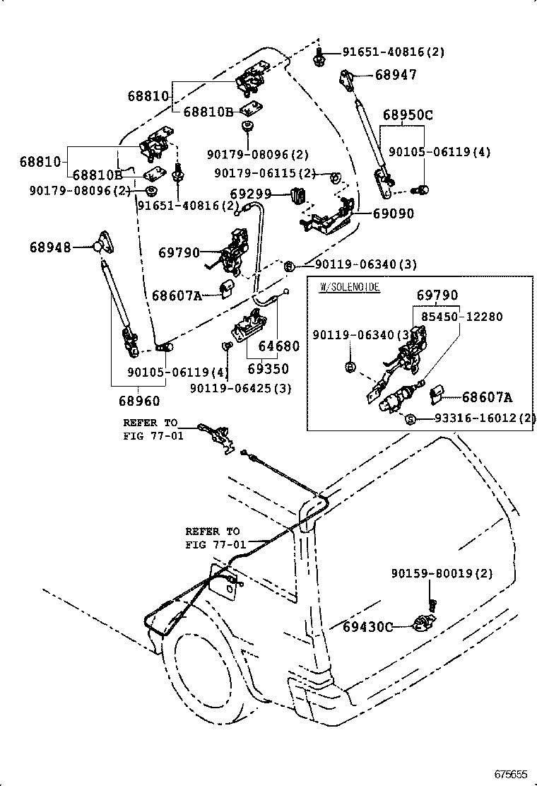 69090-12010-01 HANDLE ASSY, BACK DOOR, OUTSIDE product image