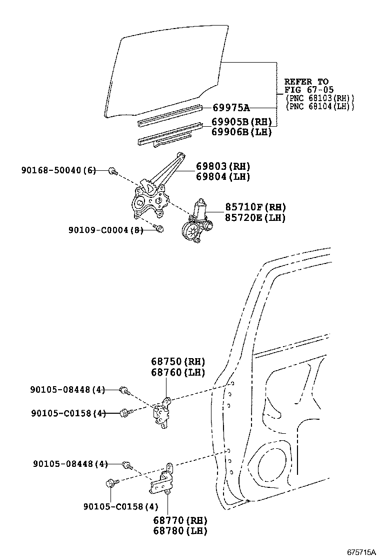 85720-06210 MOTOR ASSY, POWER WINDOW REGULATOR, RH product image
