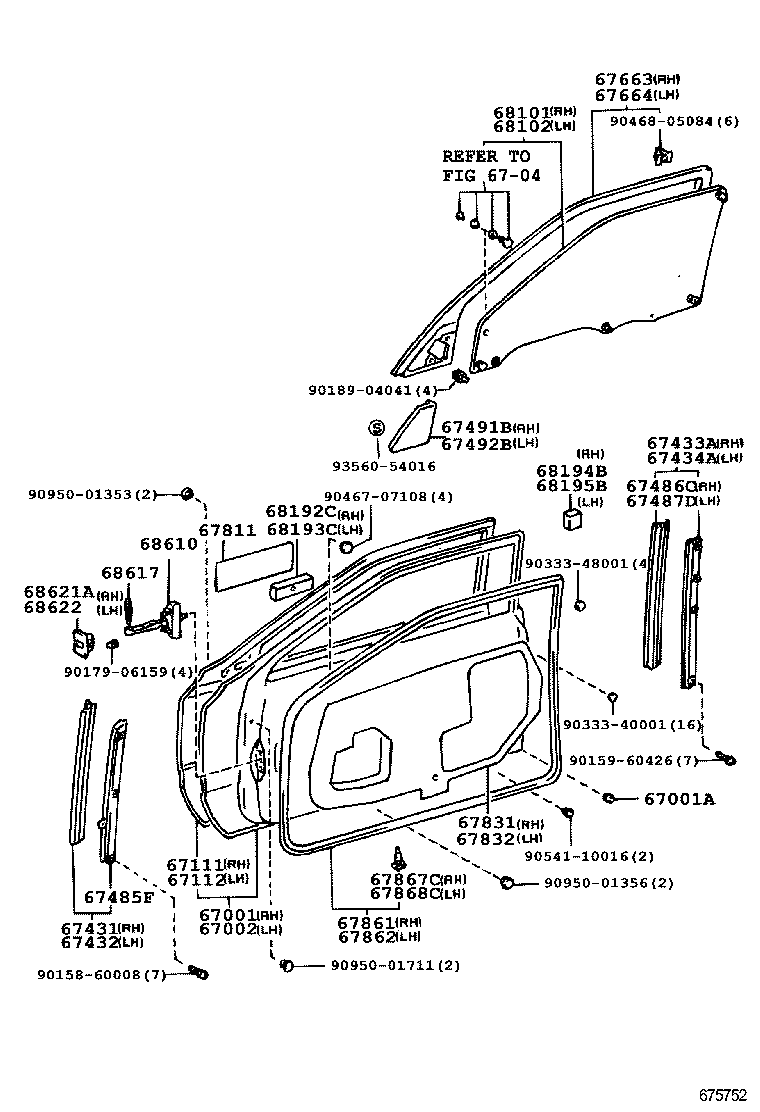 67112-50010 PANEL, FRONT DOOR, OUTER LH product image