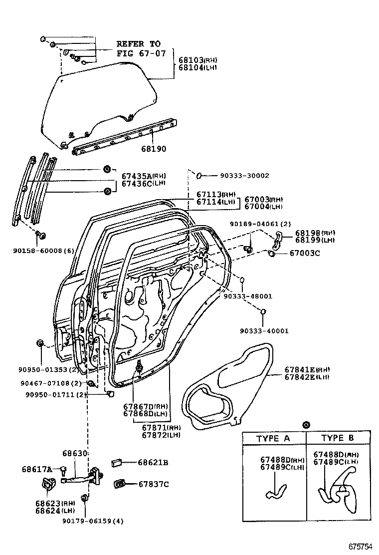 90541-10022 CUSHION, REAR DOOR PANEL product image