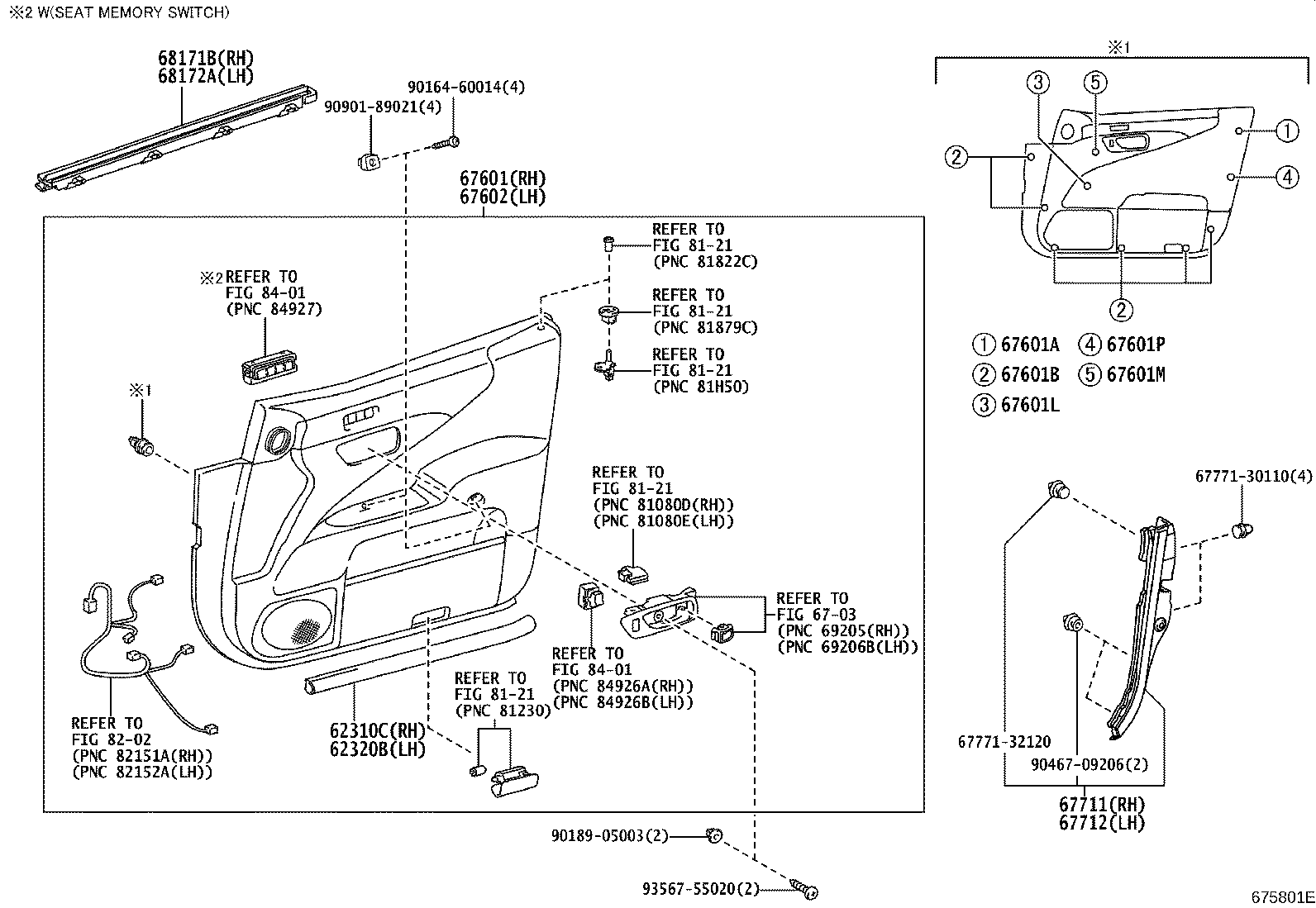 62320-50040 WEATHERSTRIP ASSY, FRONT DOOR OPENING TRIM, LH product image