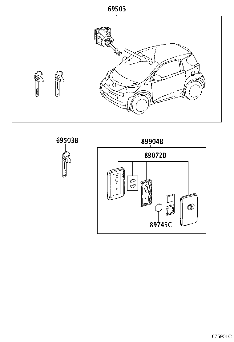 69005-74150 CYLINDER SET, LOCK product image