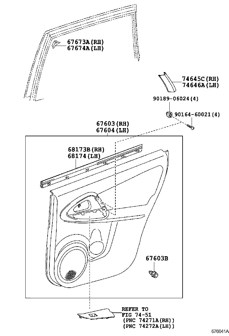 67003-0R050 PANEL SUB-ASSY, REAR DOOR, RH product image