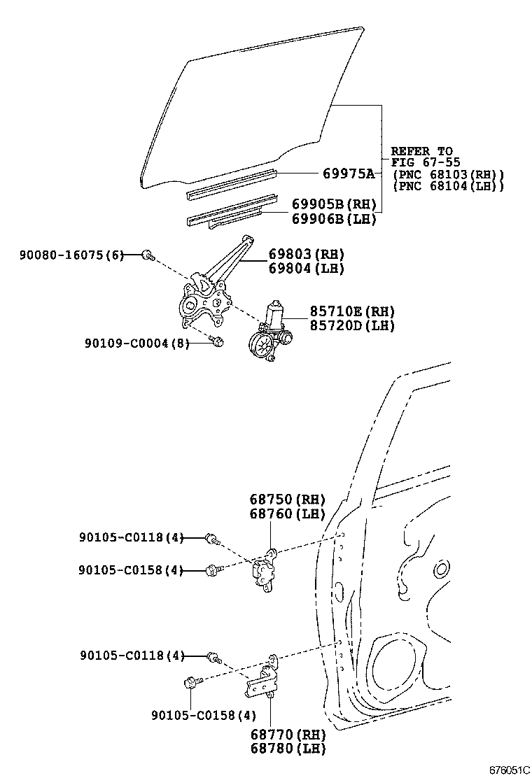 69975-0R050 FILLER, REAR DOOR GLASS CHANNEL product image