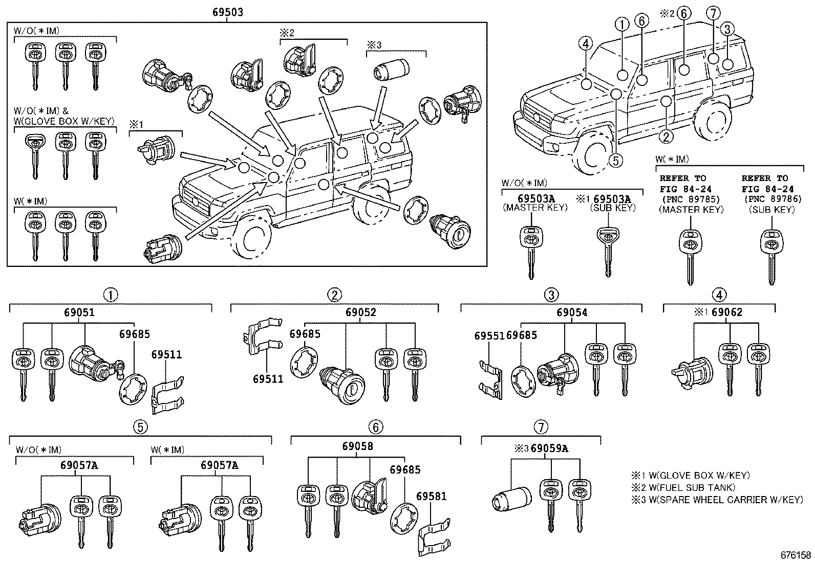 69005-60D50 CYLINDER SET, LOCK product image