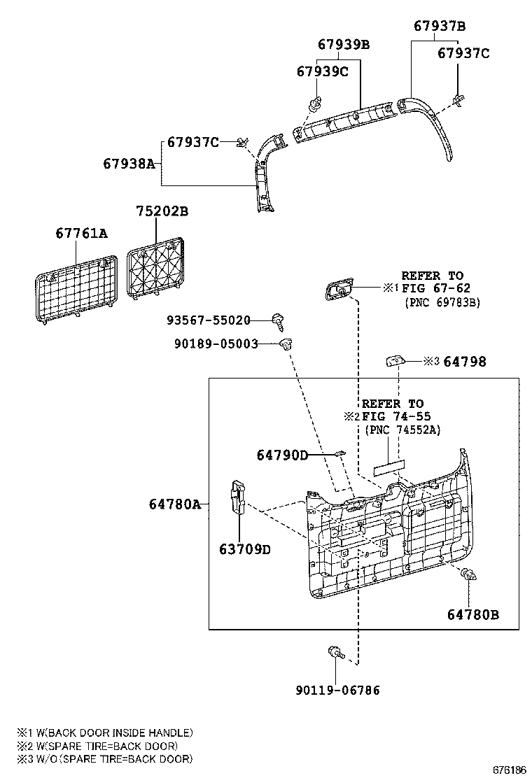 67005-60G50 PANEL SUB-ASSY, BACK DOOR product image