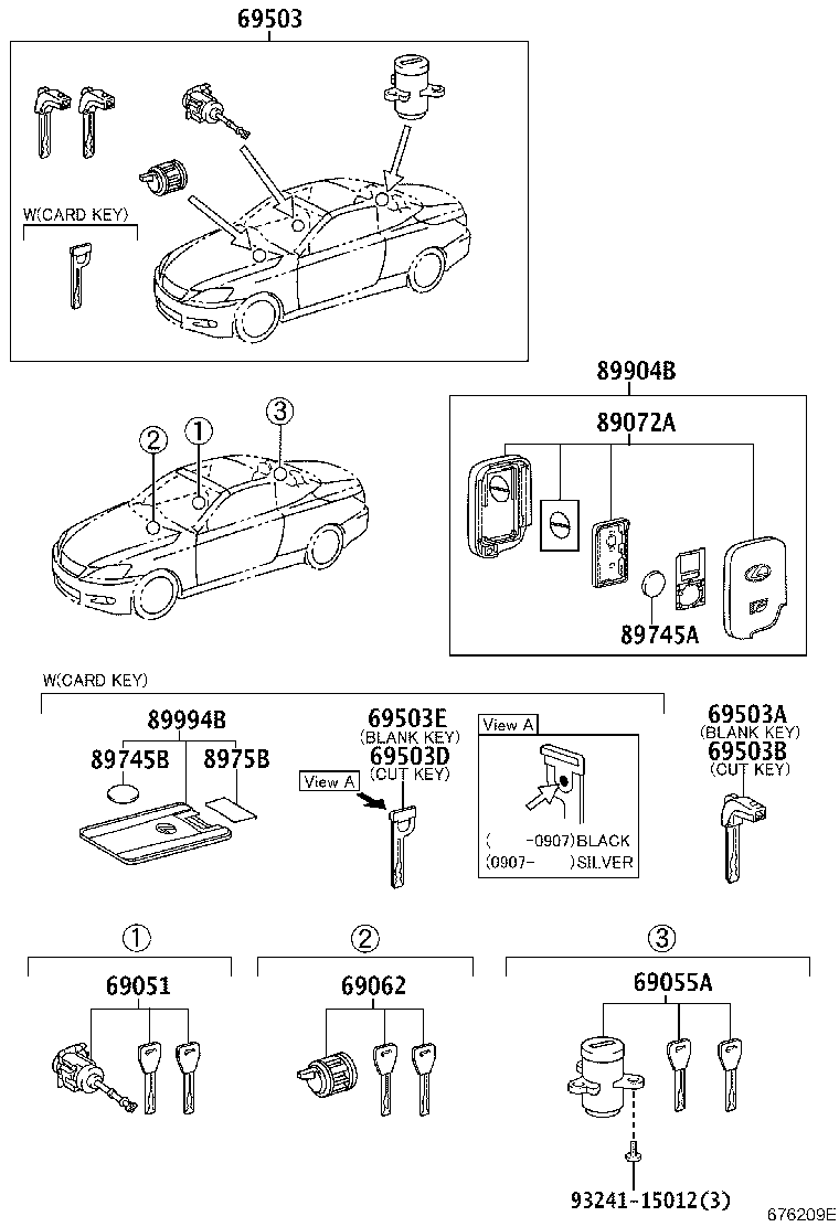 69005-53440 CYLINDER SET, LOCK product image