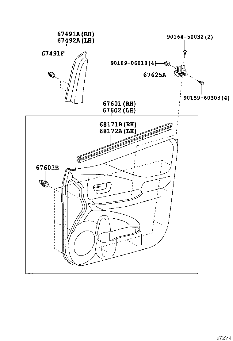 67112-52160 PANEL, FRONT DOOR, OUTER LH product image