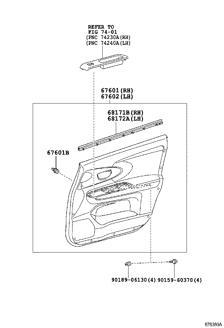 67404-0M010 FRAME SUB-ASSY, FRONT DOOR, REAR LOWER LH product image
