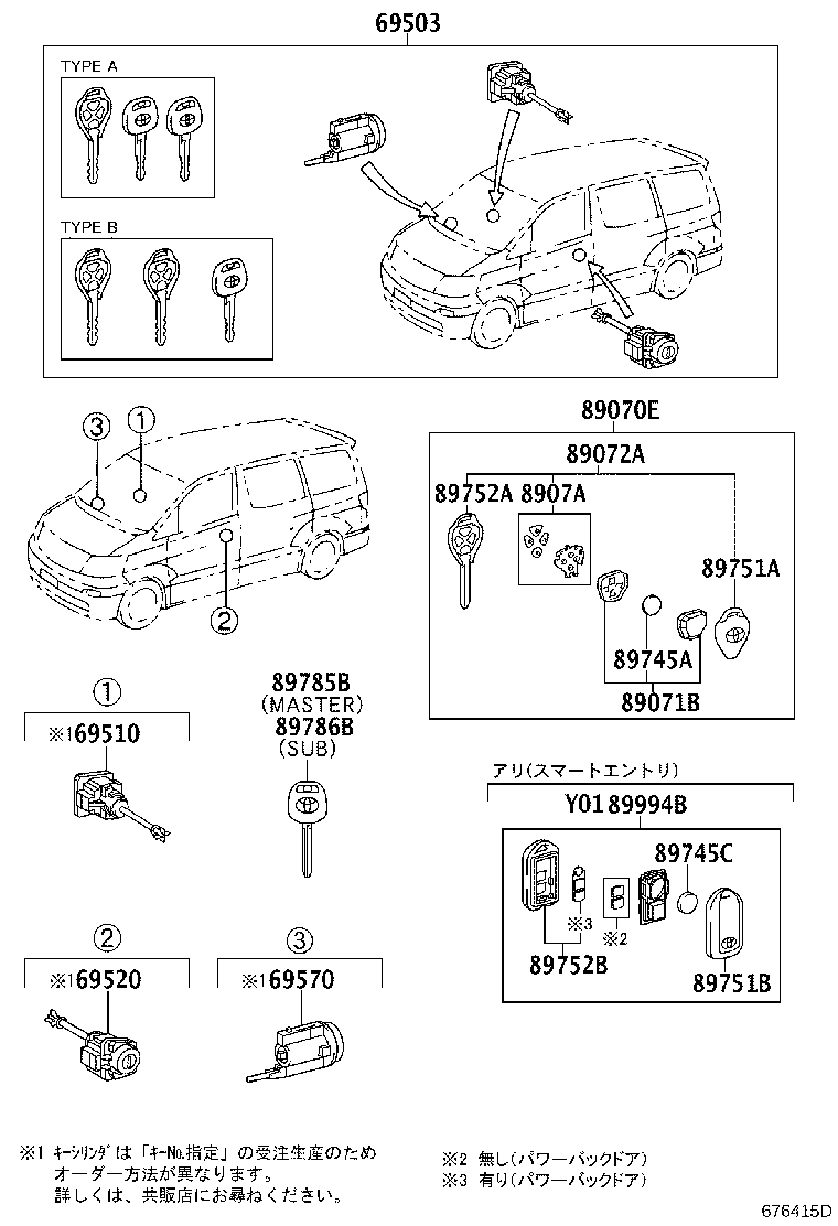 69005-58030 CYLINDER SET, LOCK product image