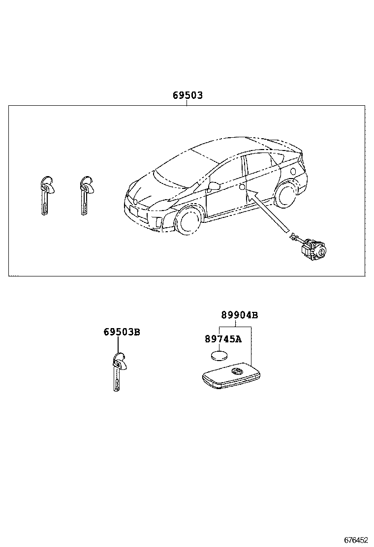 89904-0Q020 TRANSMITTER SUB-ASSY, ELECTRICAL KEY product image