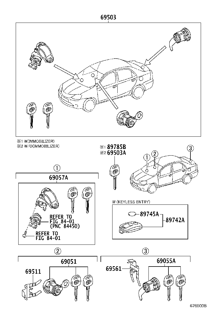 69511-0D020 RETAINER, FRONT DOOR LOCK CYLINDER product image