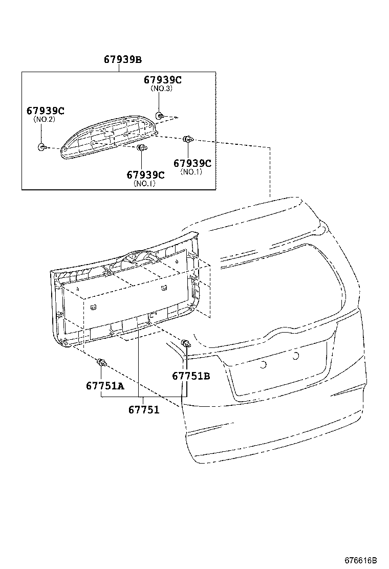 67005-52C01 PANEL SUB-ASSY, BACK DOOR product image