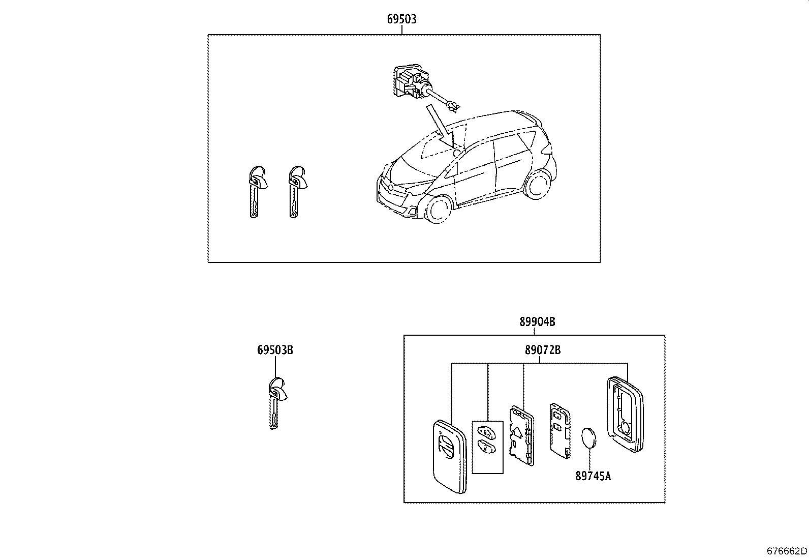 69005-52E90 CYLINDER SET, LOCK product image