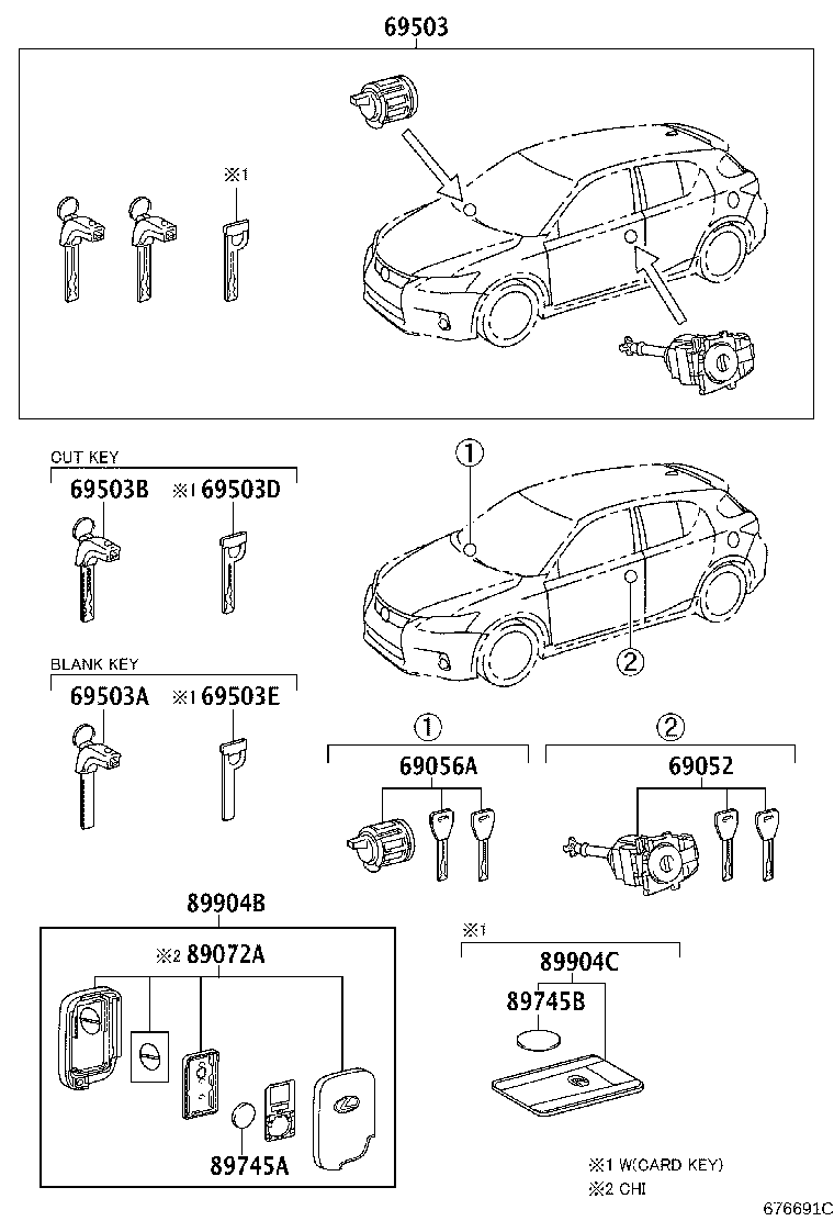 89904-76020 TRANSMITTER SUB-ASSY, ELECTRICAL KEY product image