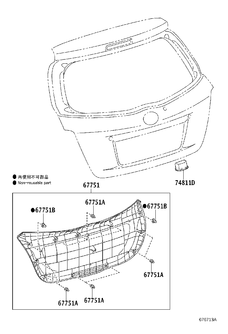 67005-52G00 PANEL SUB-ASSY, BACK DOOR product image