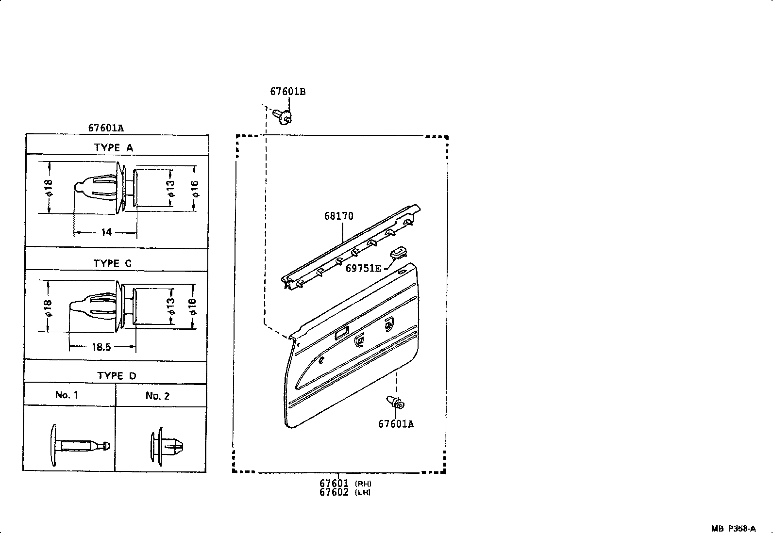 67002-04080 PANEL SUB-ASSY, FRONT DOOR, LH product image