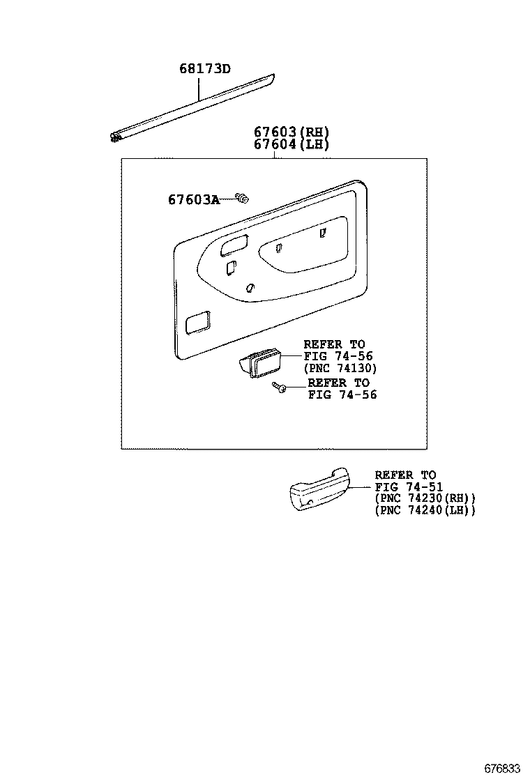 67004-37100 DOOR SUB-ASSY, SLIDE, LH product image