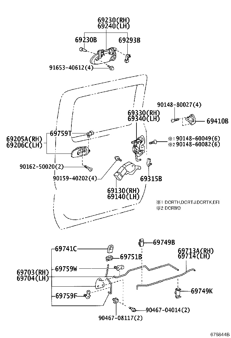 69640-37030 CONTROL ASSY, SLIDE DOOR LOCK REMOTE, LH product image
